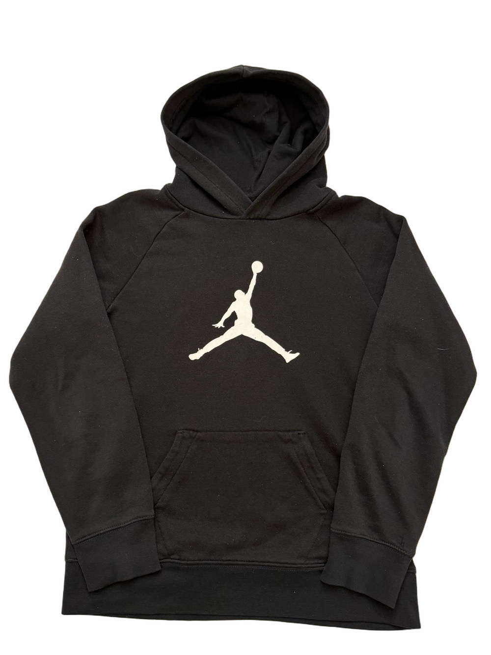 Nike Black Pullover Hoodie White Jumpman Graphic Youth XL 13-15 Years